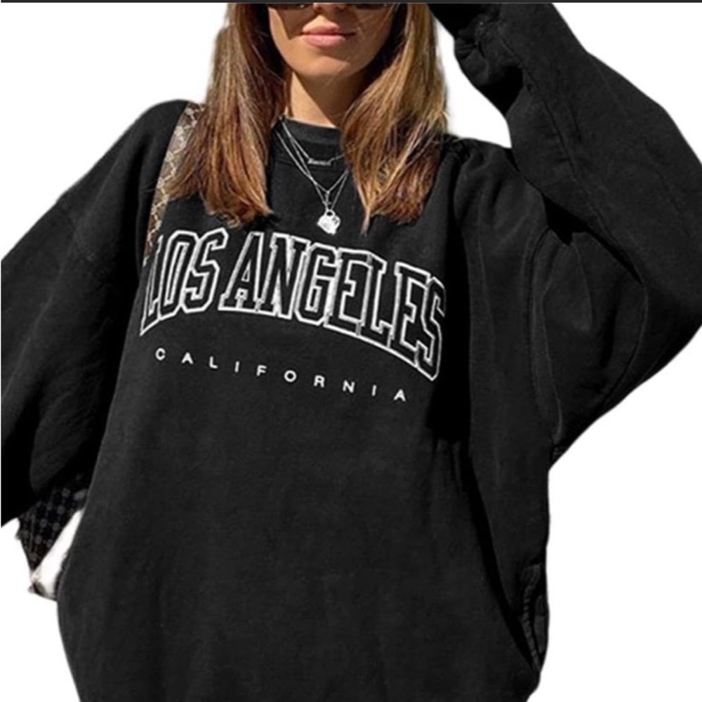 LilyCoco Women's Graphic Long Sleeve Crewneck Pullover Sweatshirt